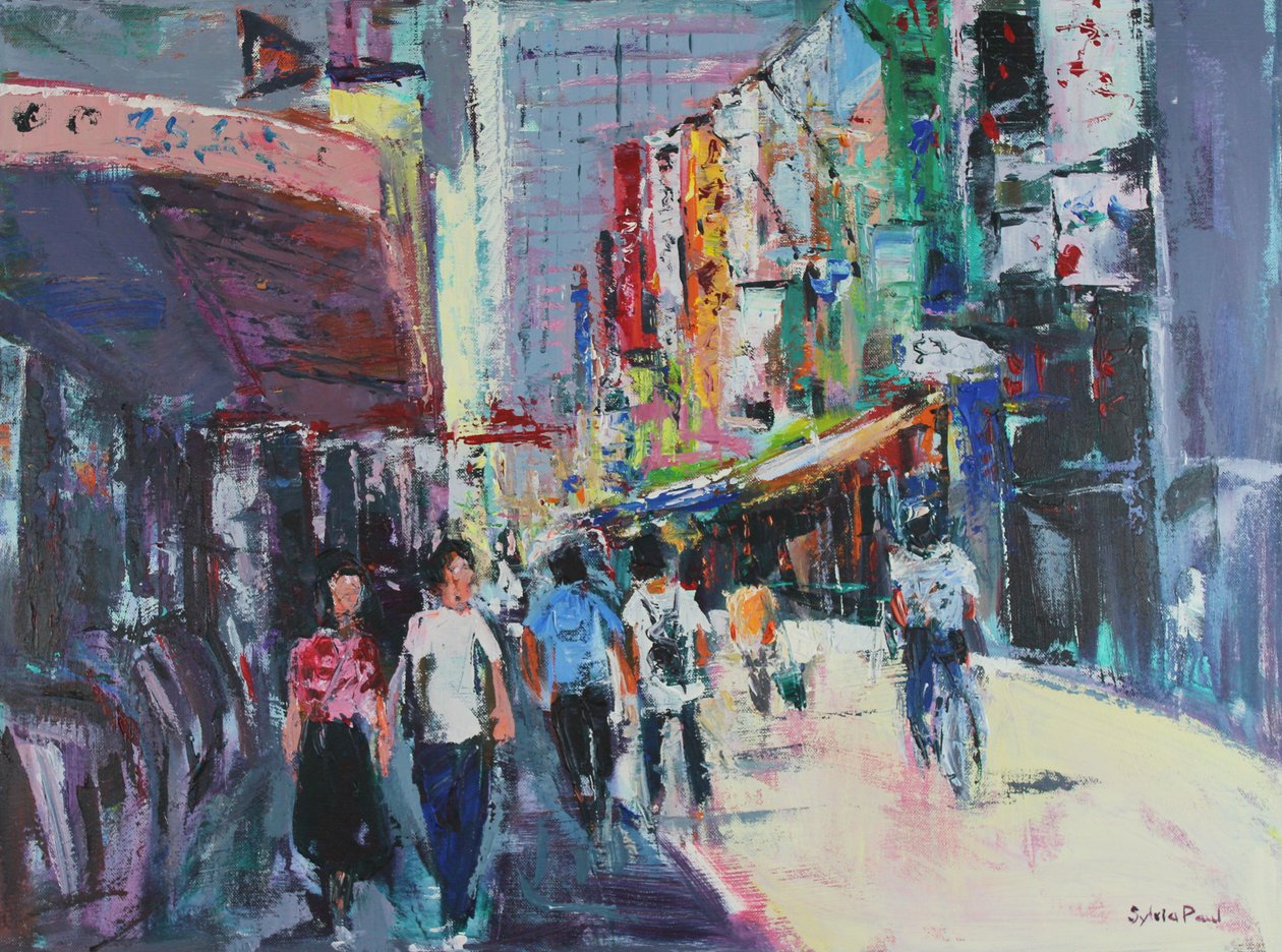 Journée à Tokyo, 2024 (acrylique) - Sylvia Paul