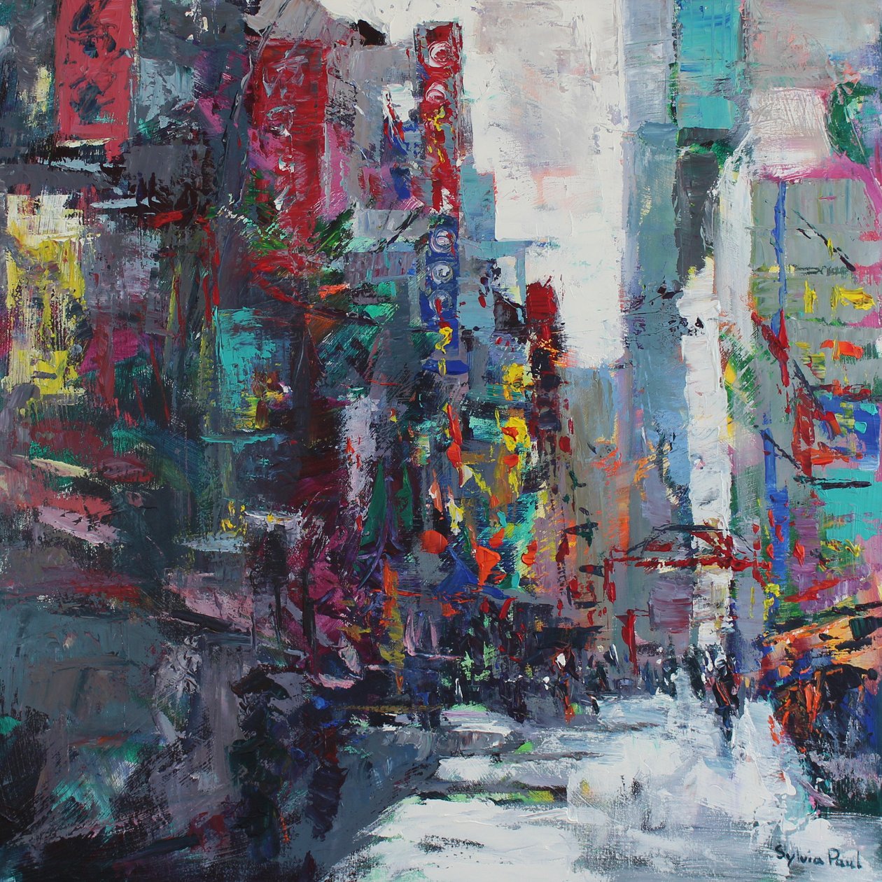 Rue de Tokyo, 2024 (acrylique) - Sylvia Paul