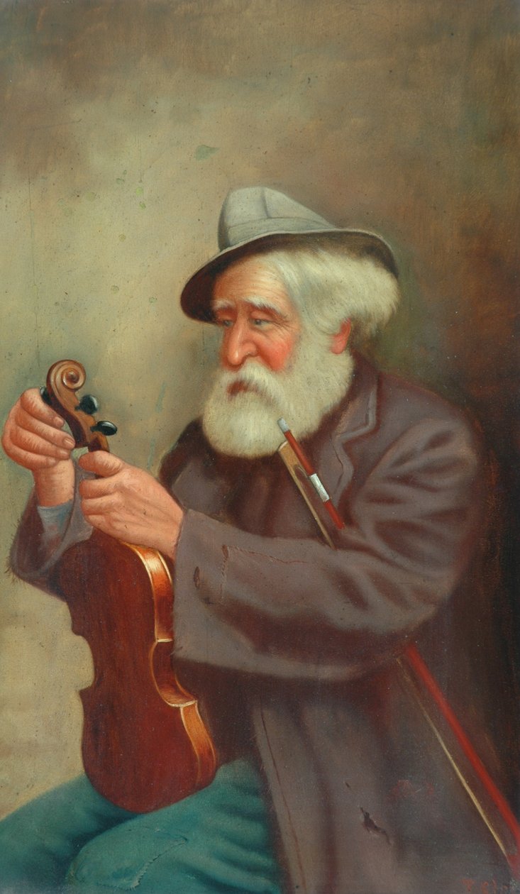 Vieil Homme avec un Violon - T. Clare