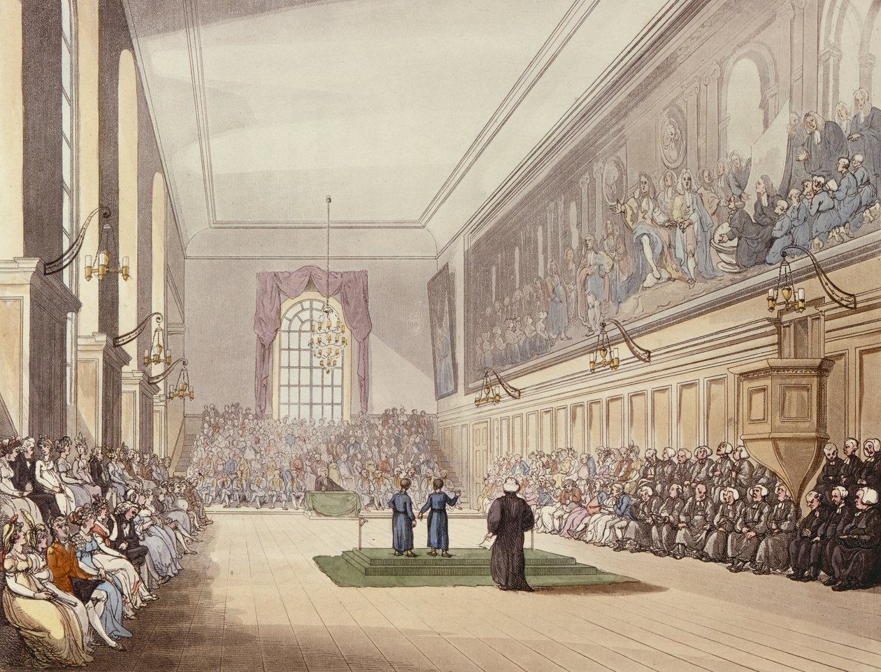 La Salle, Blue Coat School, de "Microcosm of London" d