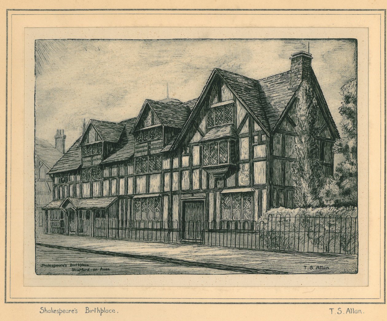 Lieu de naissance de Shakespeare - T.S. Allan