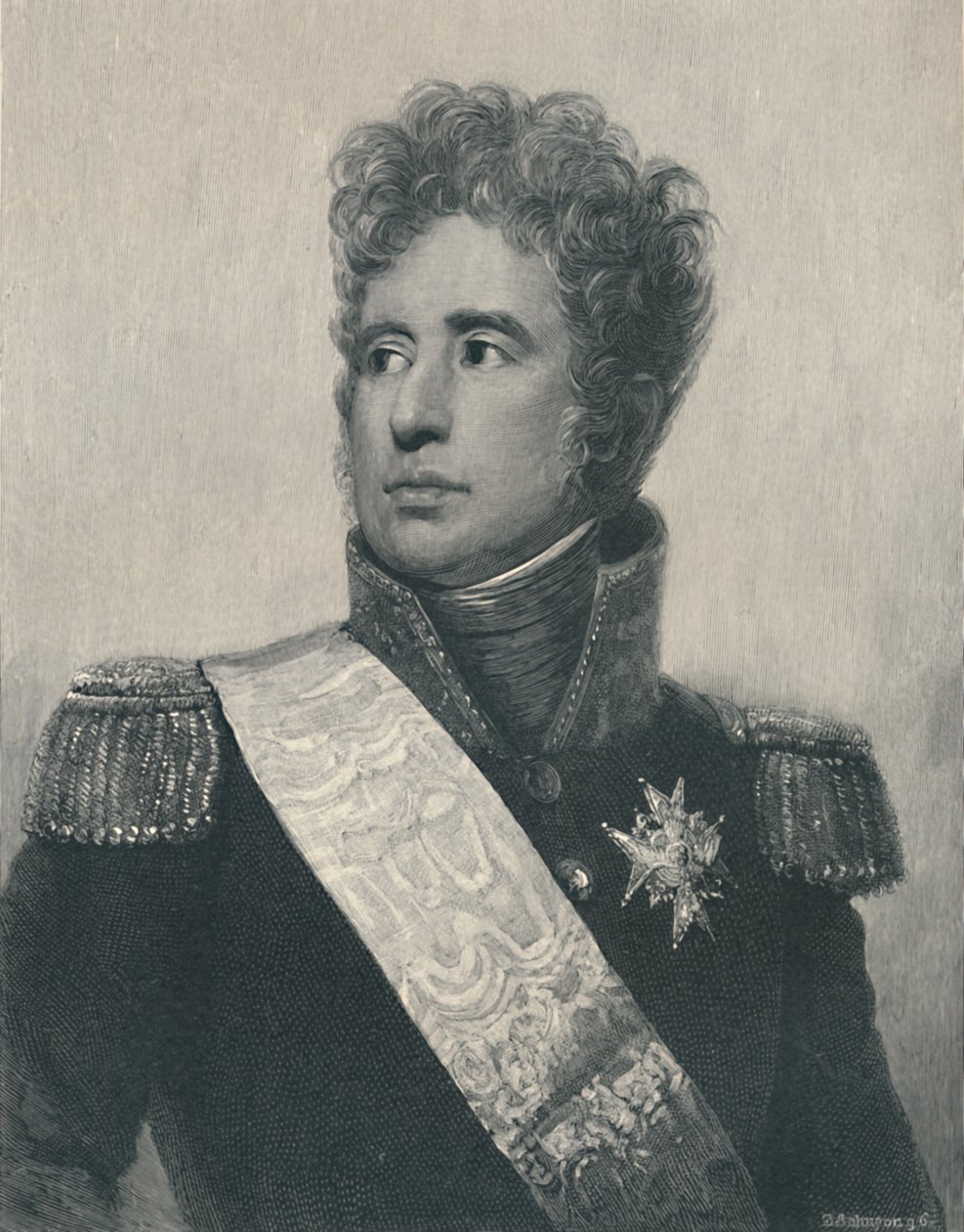 Jacques-Alexandre-Bernard Law, marquis de Lauriston, vers 1810, 1896 - T. Johnson