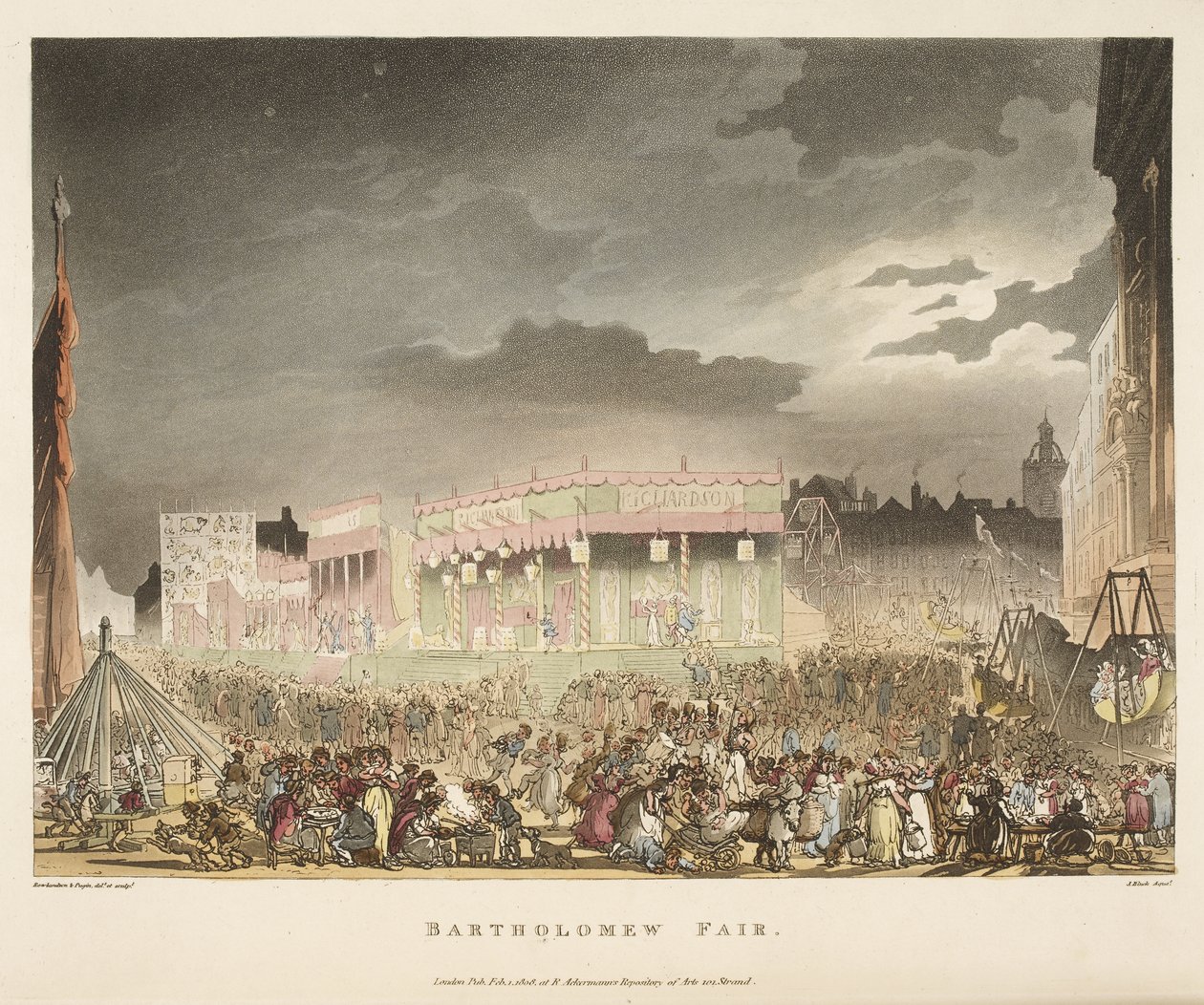 La Foire de Bartholomew - T. & Pugin A.C. (1762 1832) (after) Rowlandson