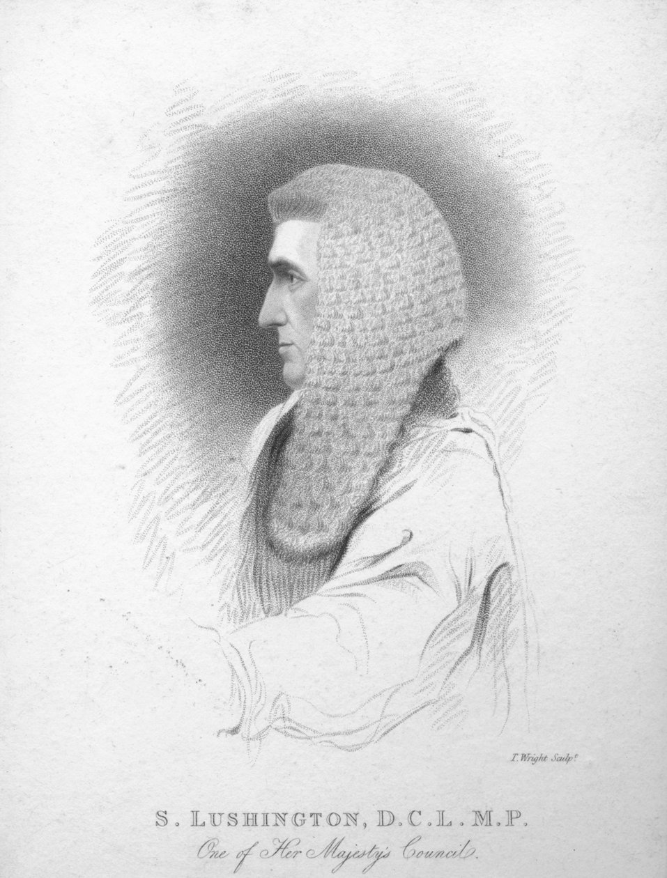 S. Lushington, D.C.L. M.P., vers 1820 - T. Wright