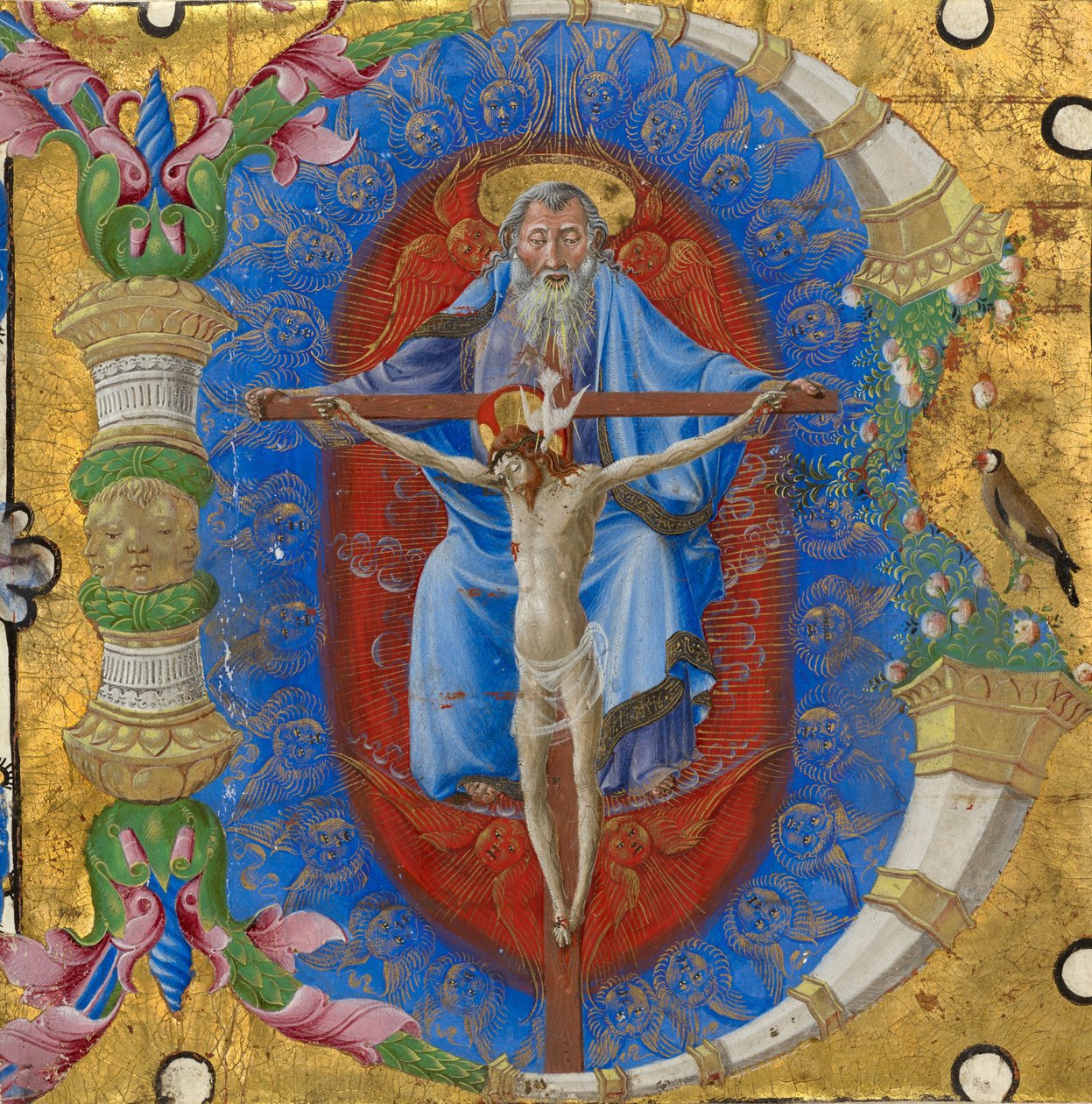 Initiale B : La Trinité - Taddeo Crivelli