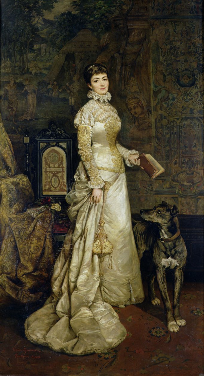 Portrait de Helena Modrzejewska (1840-1909) 1880 - Tadeusz Ajdukiewicz