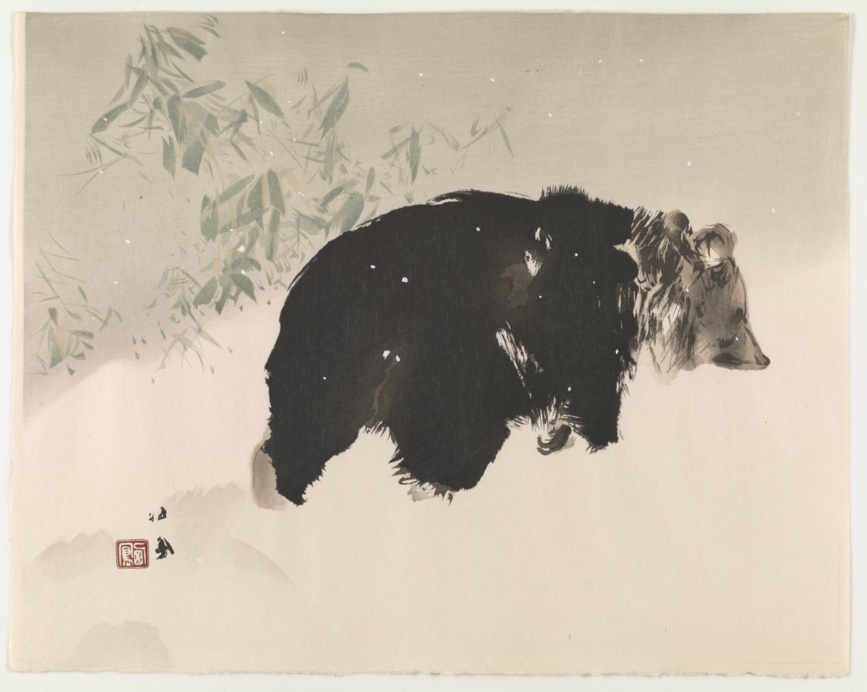 Ours dans la Neige, 1940 - Takeuchi Seiho