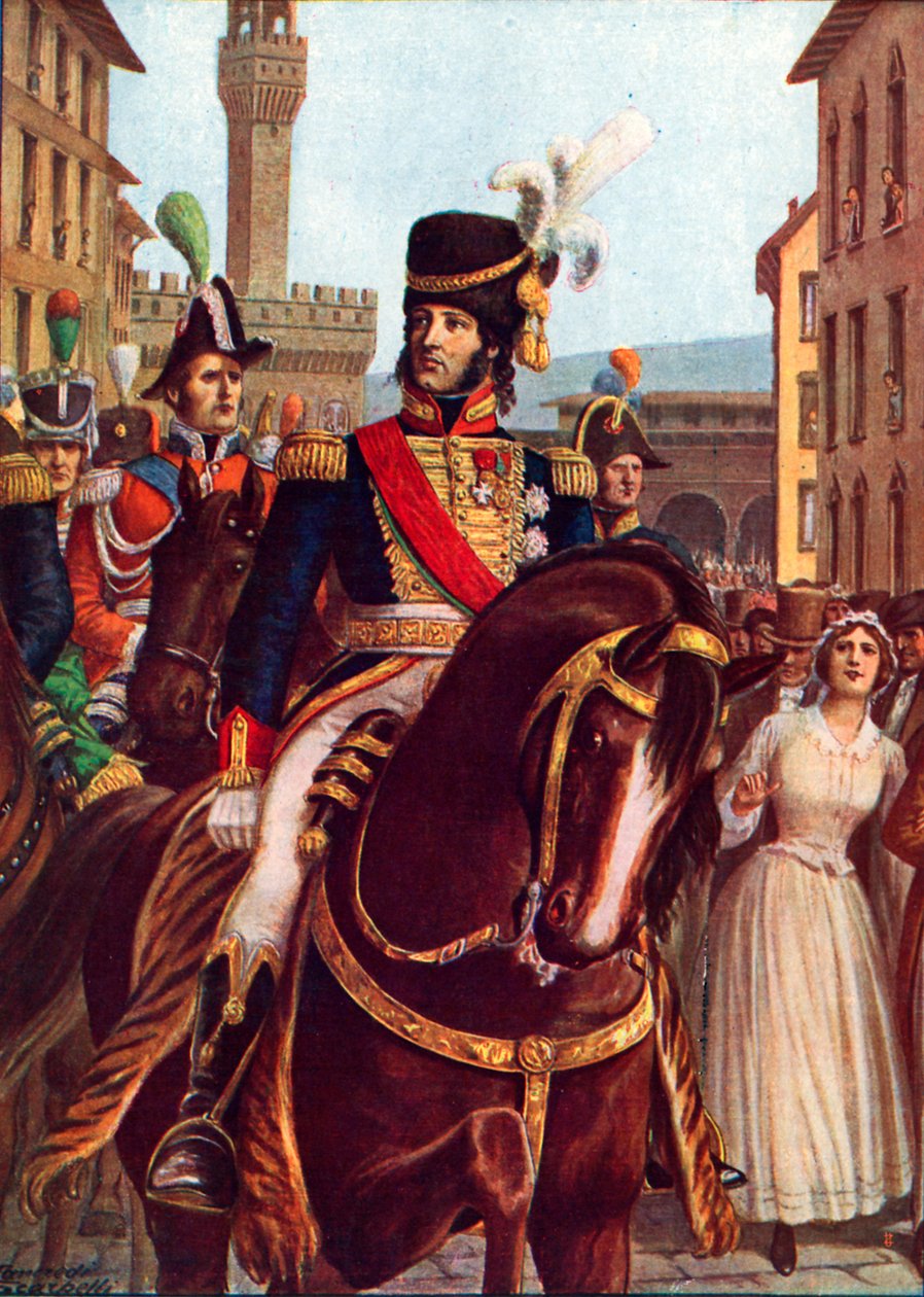 Joachim Murat entrant à Florence, 19 janvier 1801 - Tancredi Scarpelli