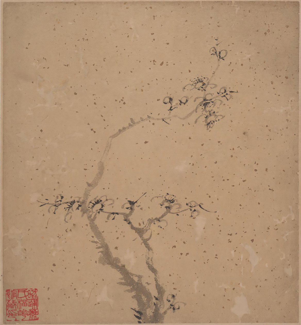 Prunier en fleurs, daté 1840 - Tang Yifen