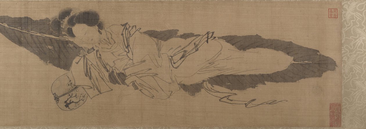 Beauté dormant sur une feuille de bananier - Yin Tang