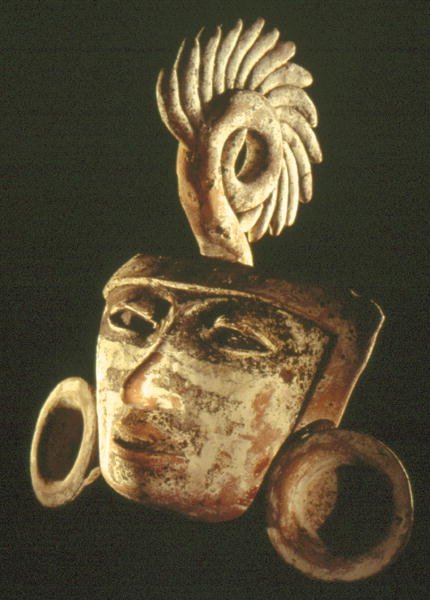 Masque (argile et polychrome) - Teotihuacan