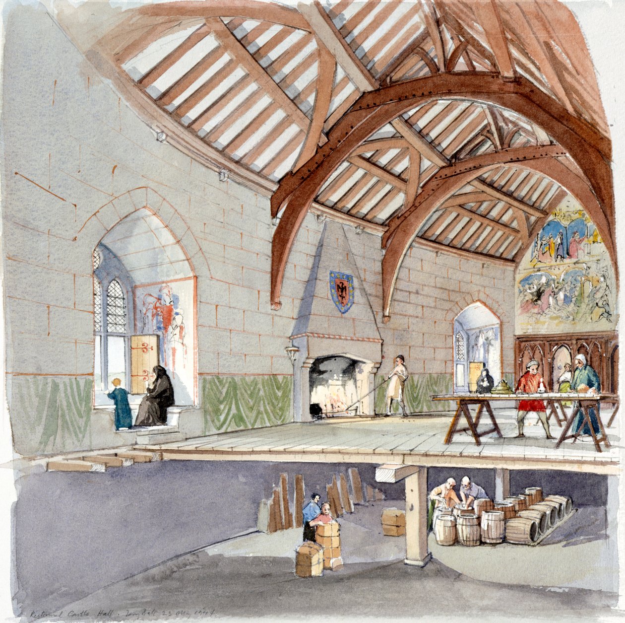 Château de Restormel, 14ème siècle, c1990-2010 - Terry Ball