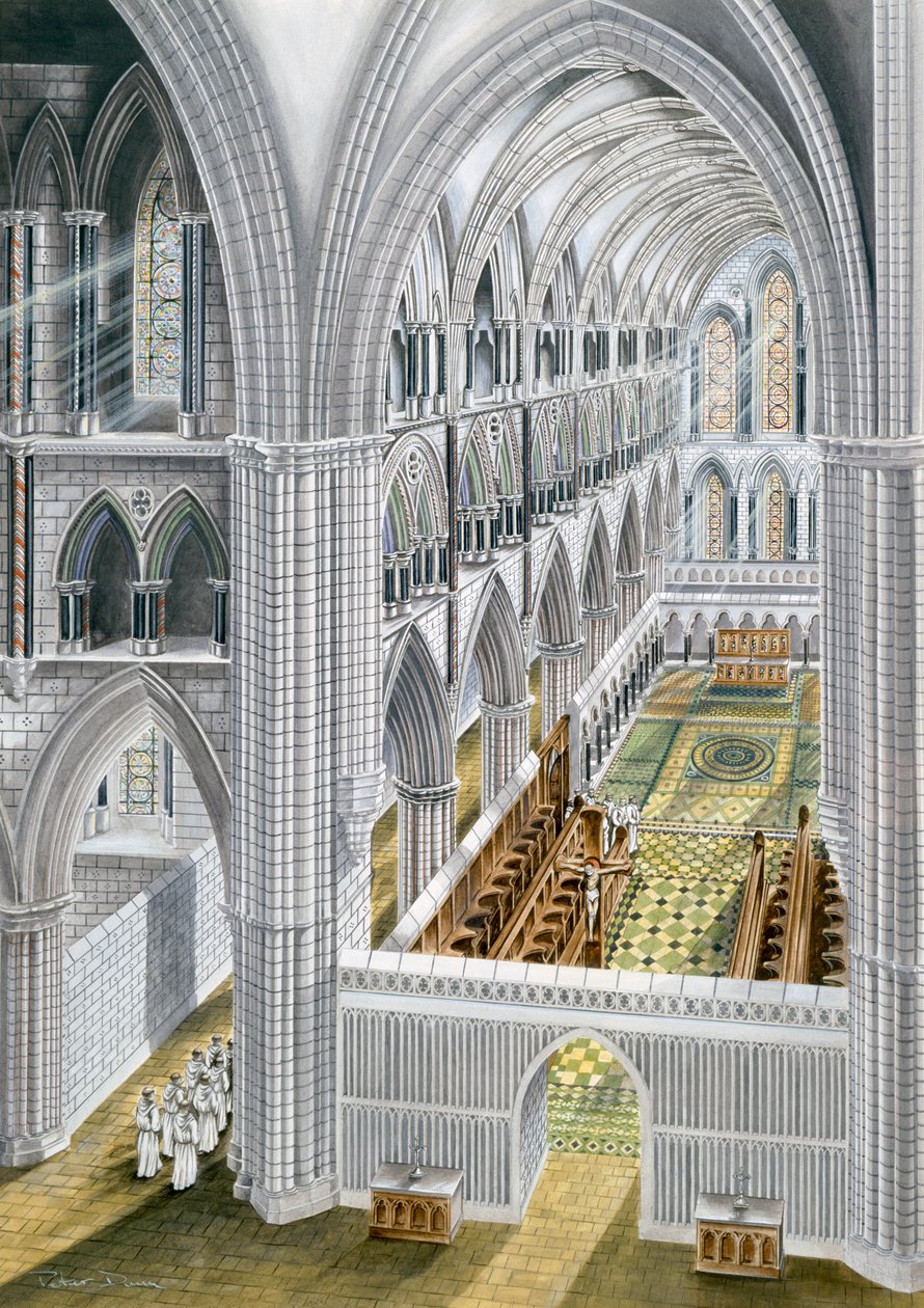 Abbaye de Rievaulx, début du 13e siècle, vers 1990-2010 - Terry Ball