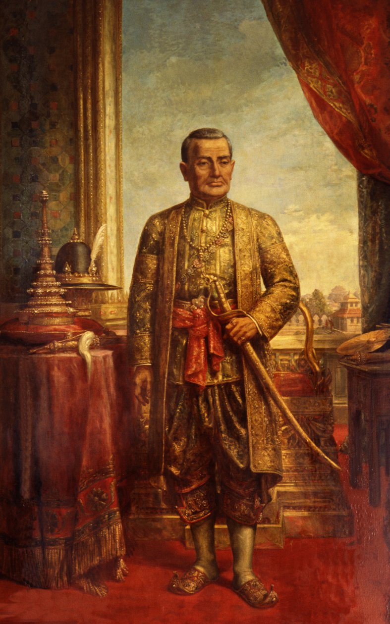 Portrait de Bouddha Yodfa Chulaloke - Thai School