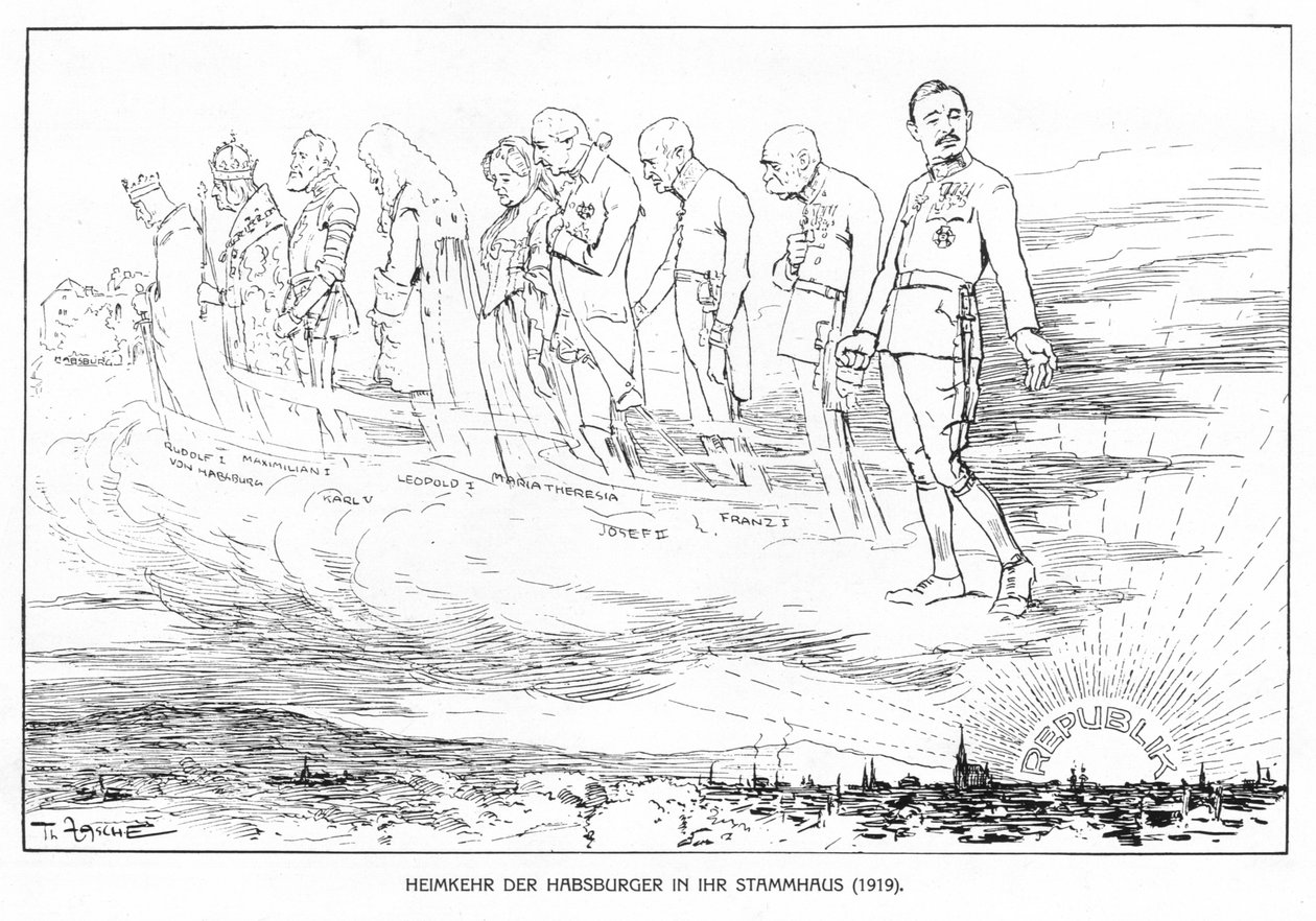 Retour des Habsbourg dans leur maison ancestrale (1919) - Theodore Zasche
