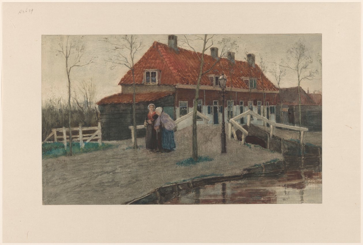 Vue de village - Theo Mesker