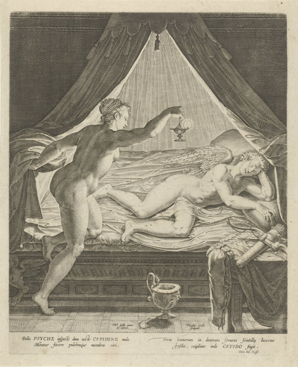 Amour et Psyché - Theodoor Galle