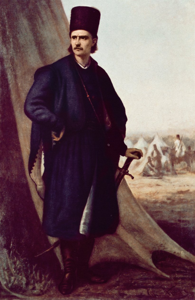 Portrait de Tudor (Theodor) Vladimirescu - Theodor Aman