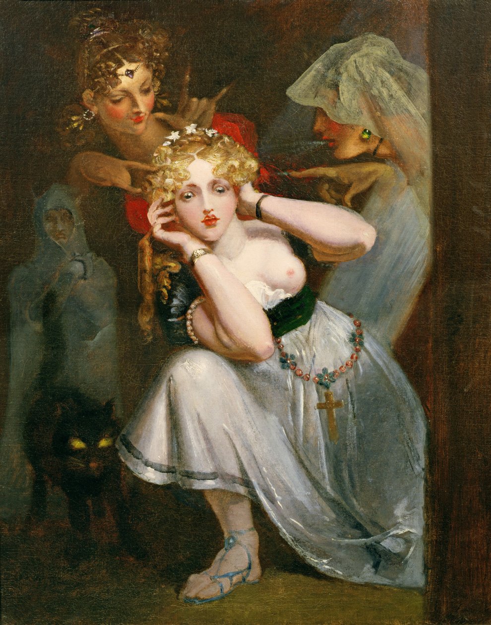 Bertalda effrayée par des apparitions - Theodor M. von Holst