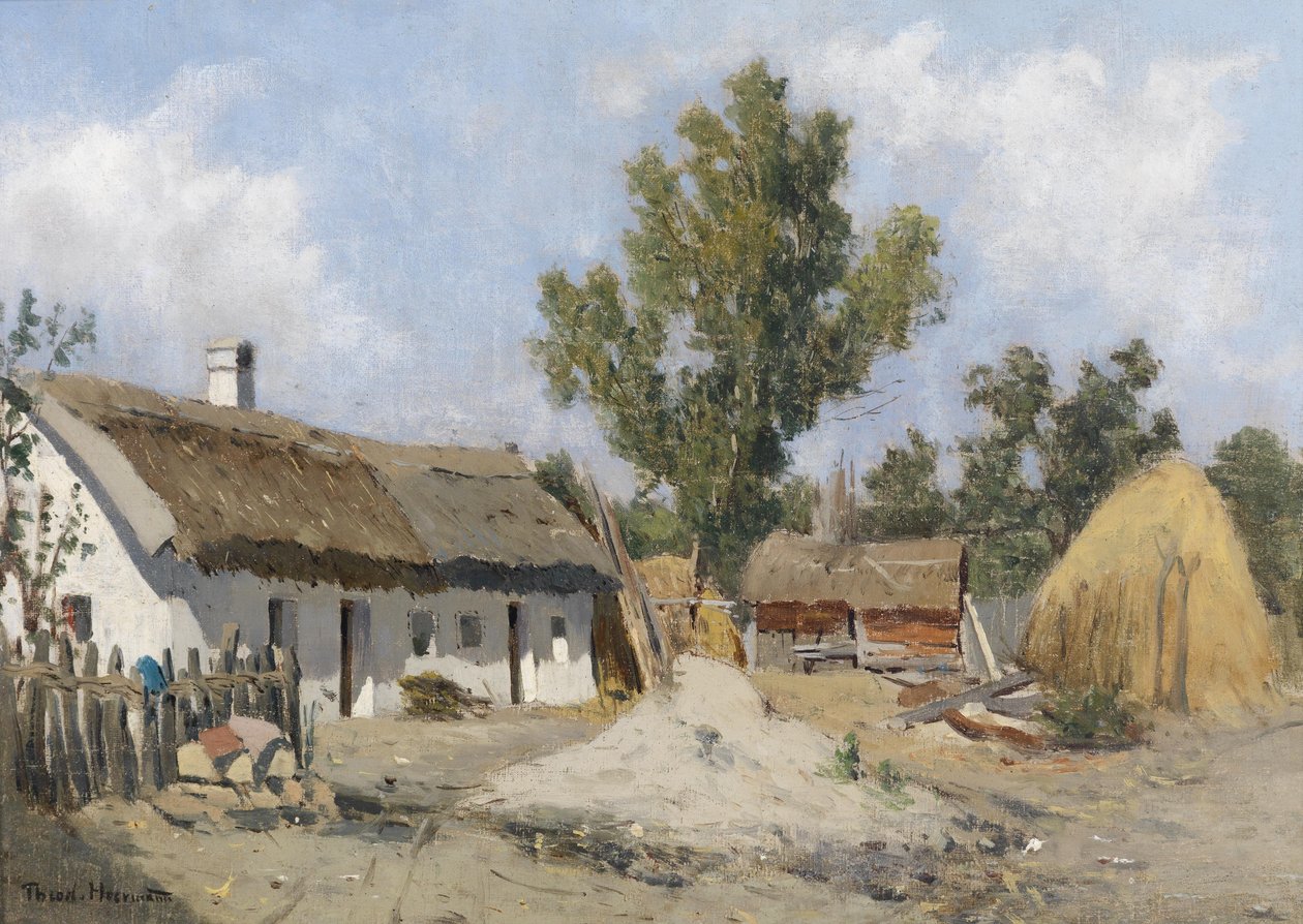 Une ferme - Theodor von Hormann