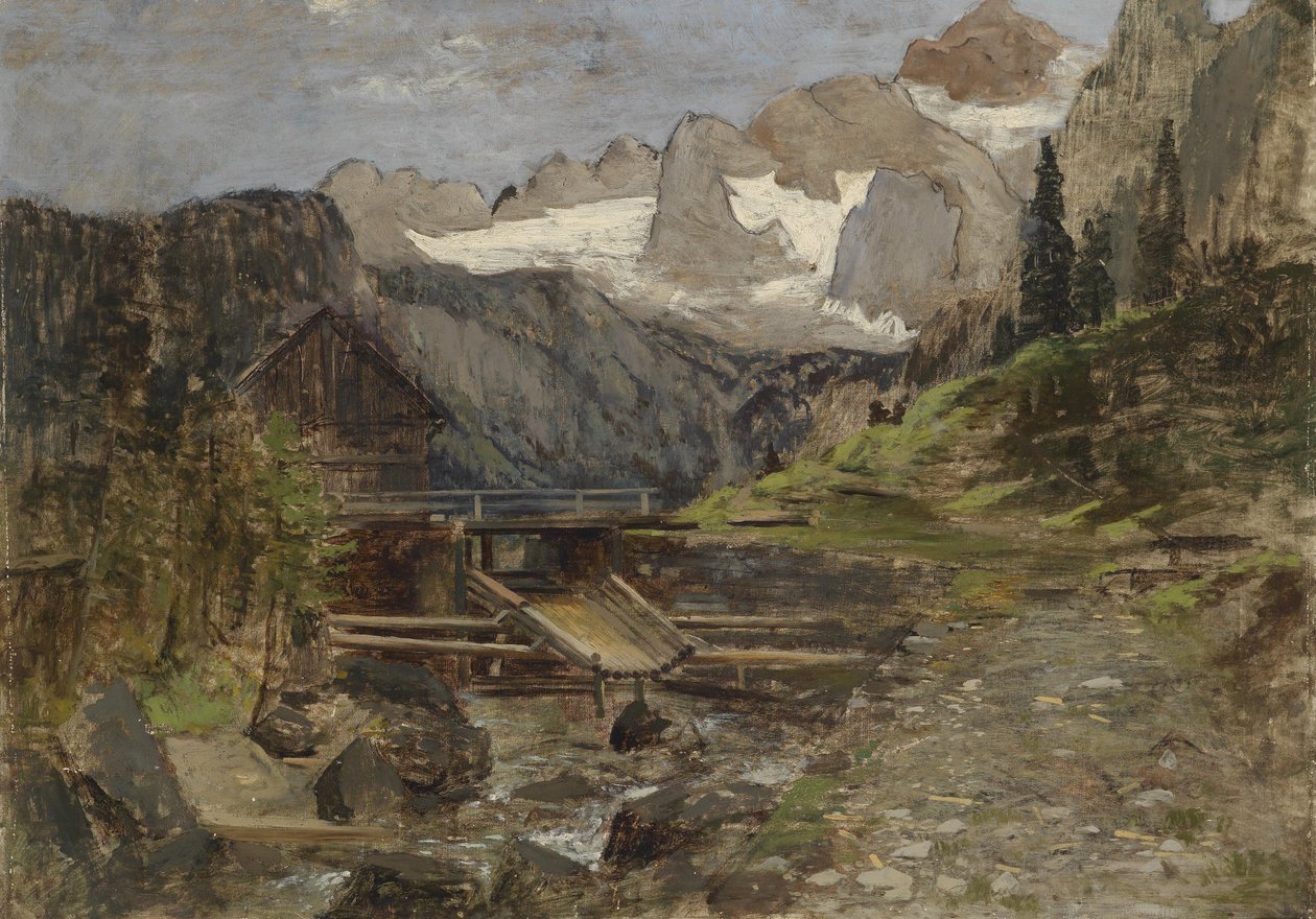 Gosaumühle avec Dachstein - Theodor von Hormann