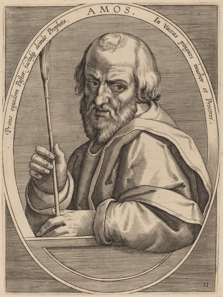 Amos - Theodor Galle after Jan van der Straet