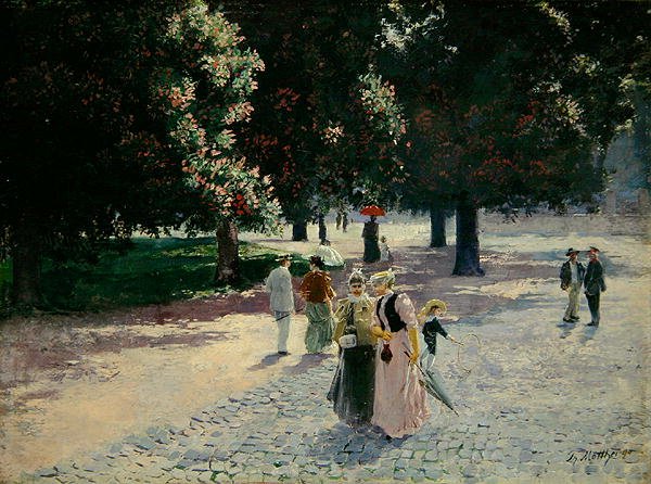 À la lisière du parc - Theodor Matthei