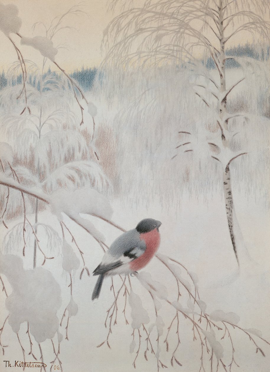 Bouvreuil - Theodor Kittelsen