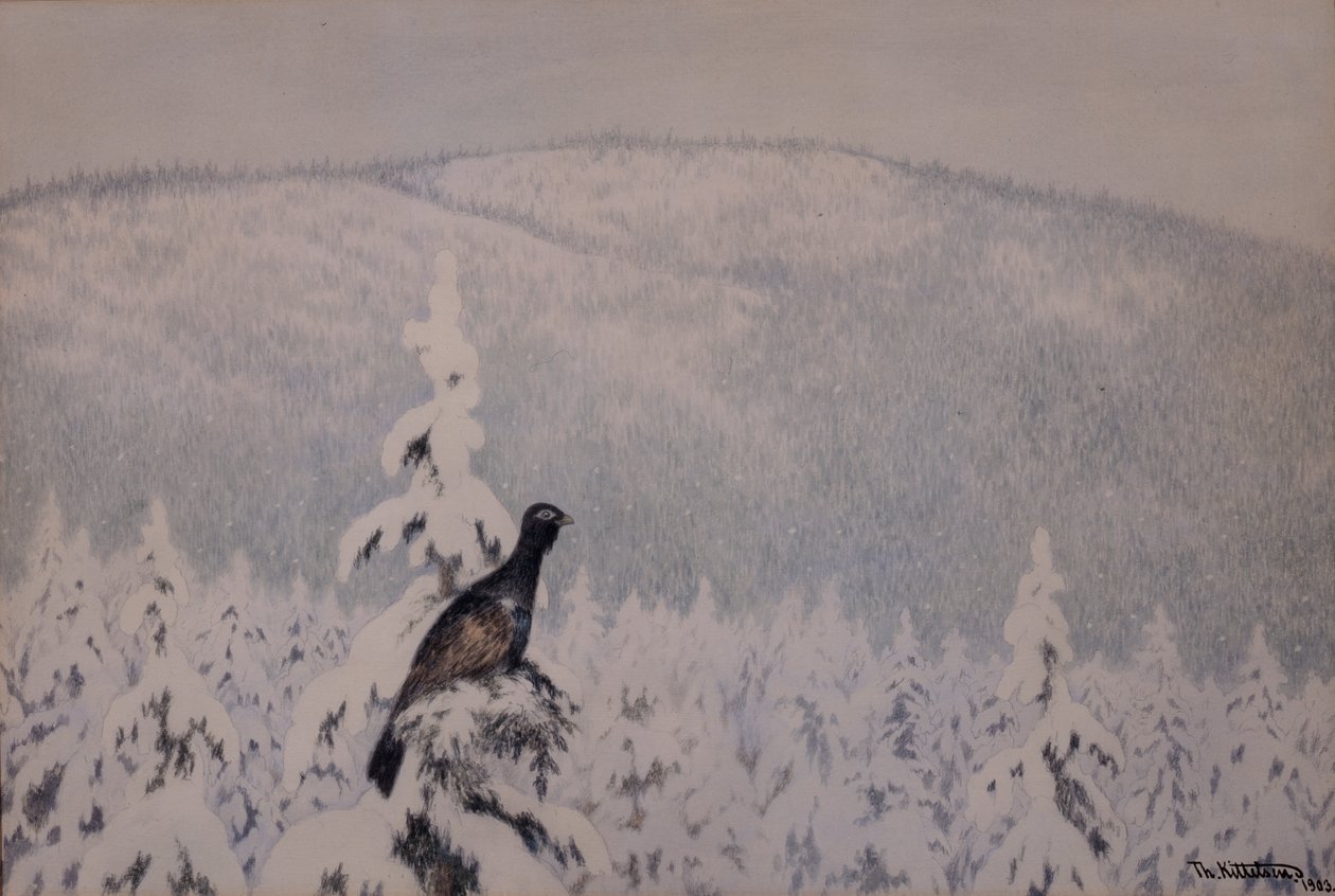 Neige et neige - Theodor Kittelsen
