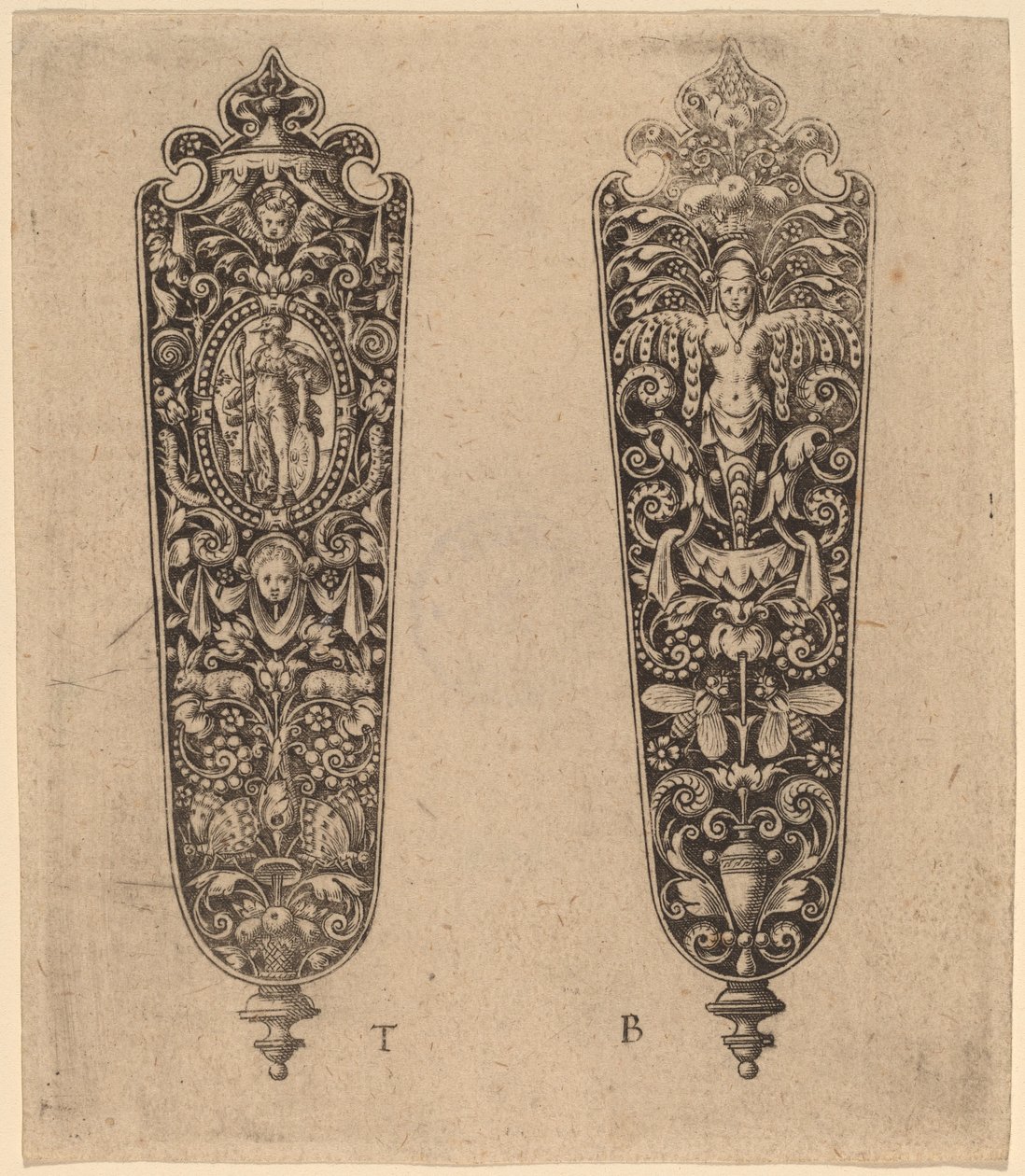 Ornement pour manche de couteau - Theodor de Bry