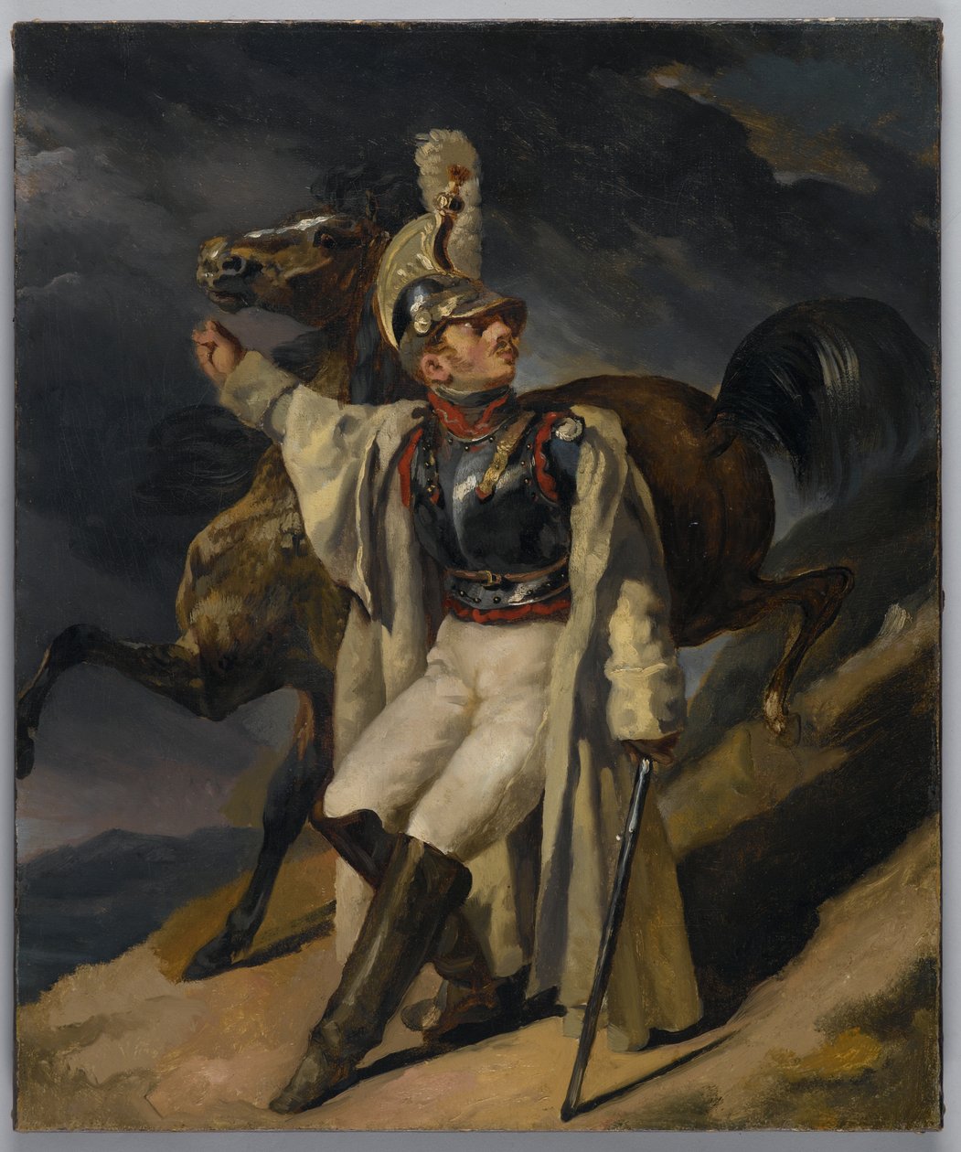 Étude pour Le Cuirassier blessé, 1814 - Theodore Gericault