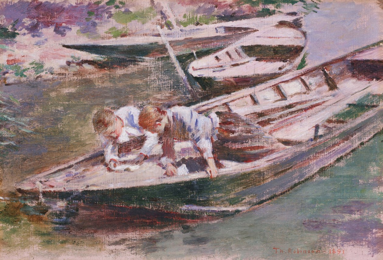 Deux dans un bateau - Theodore Robinson