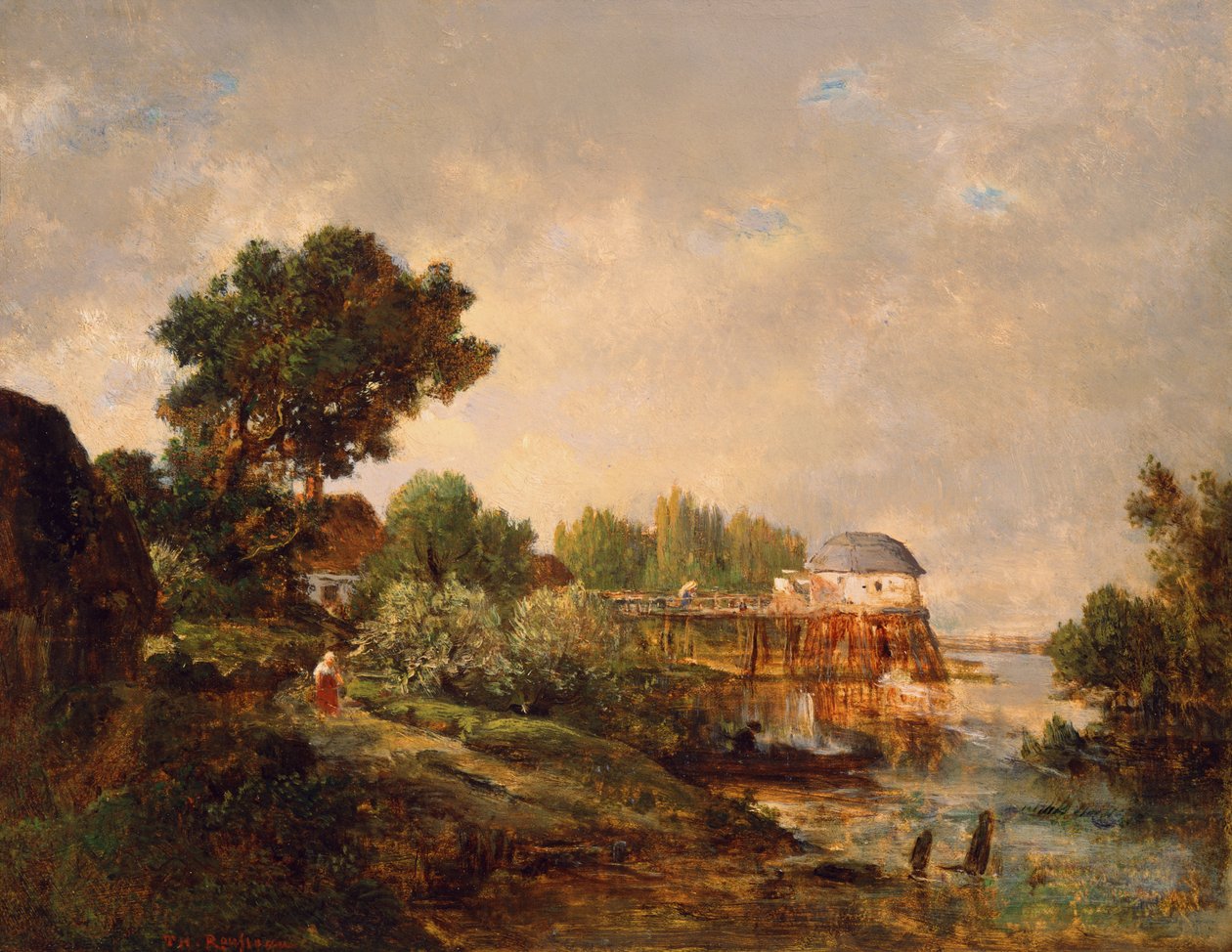 Le Vieux Moulin à Saint-Ouen, Paris, France - Pierre Etienne Theodore Rousseau