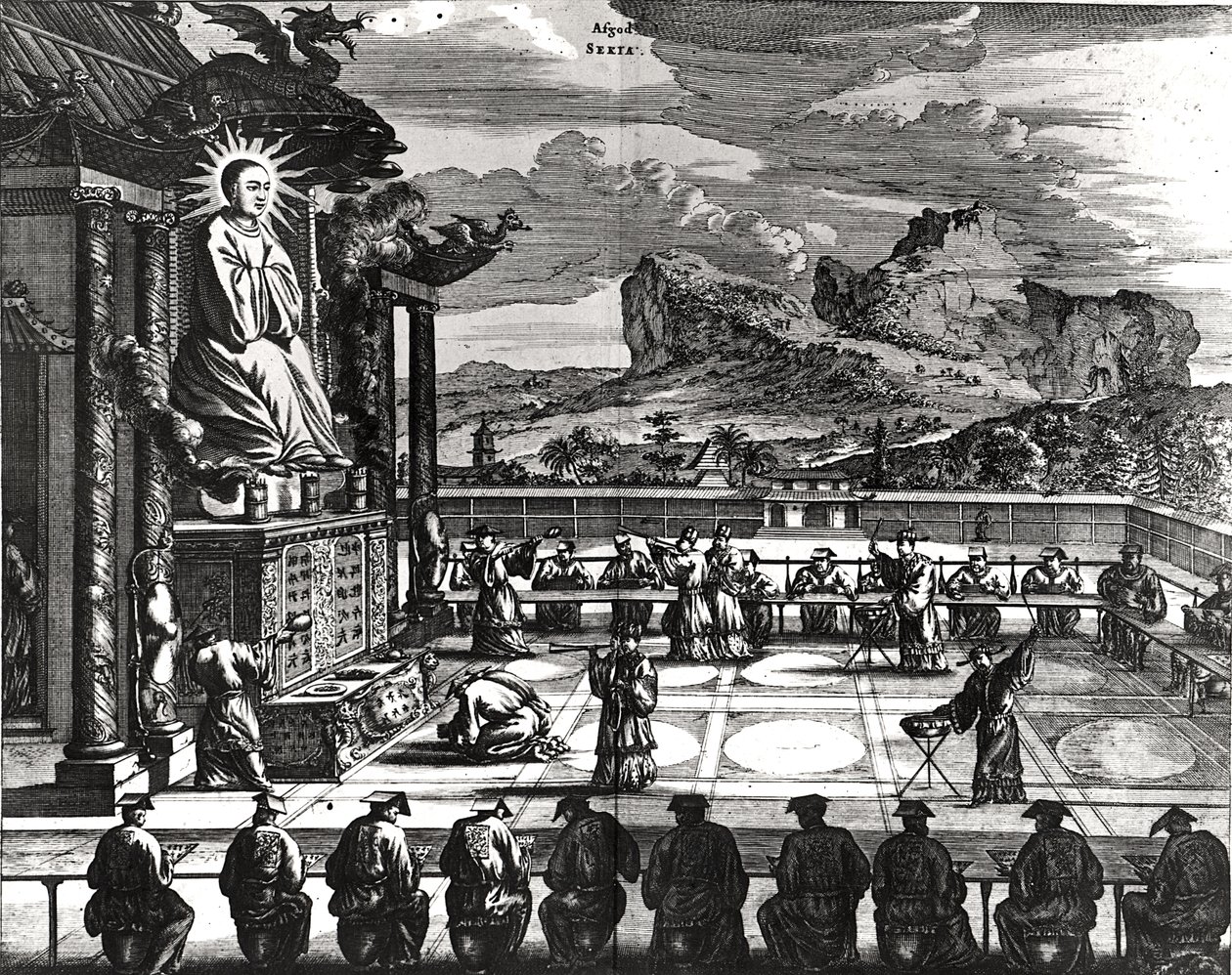 Une cérémonie bouddhiste, de 