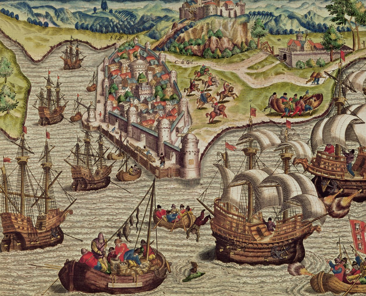 Combat naval, illustration de 
