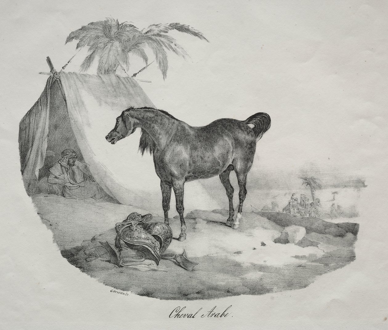 Cheval arabe - Theodore Gericault