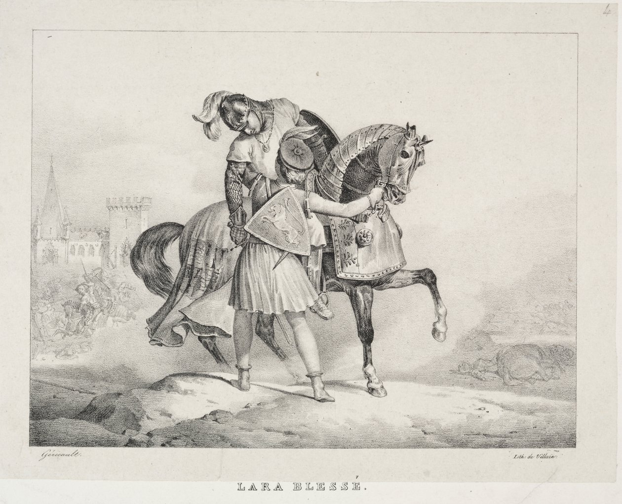 Lara blessé - Theodore Gericault