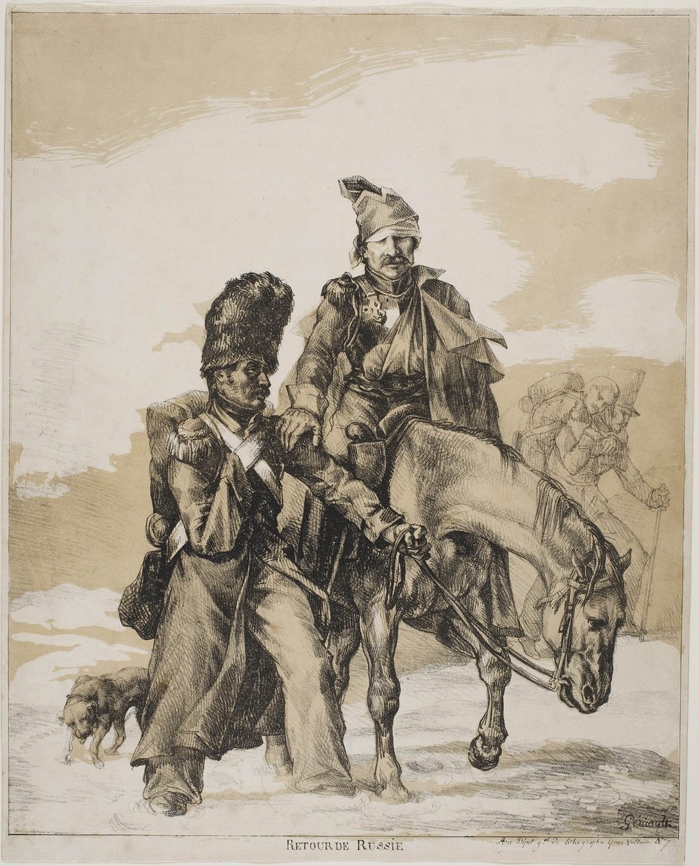La Retraite de Russie, vers 1818 - Theodore Gericault