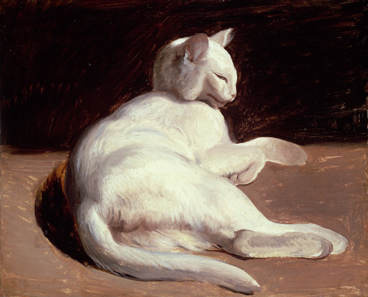 Le Chat blanc, vers 1817-18 - Theodore Gericault