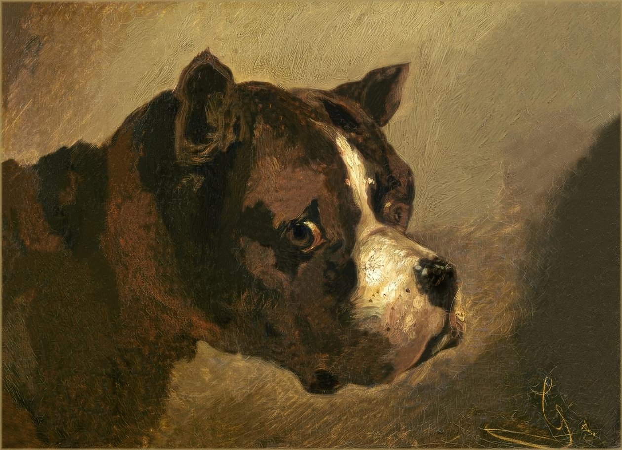 Tête de bouledogue - Theodore Gericault