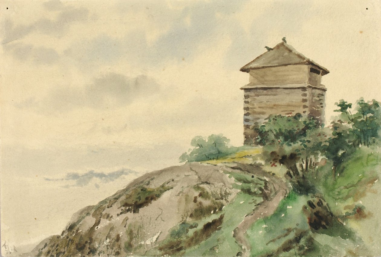 Block House, Alaska, 1887 - Theodore J. Richardson
