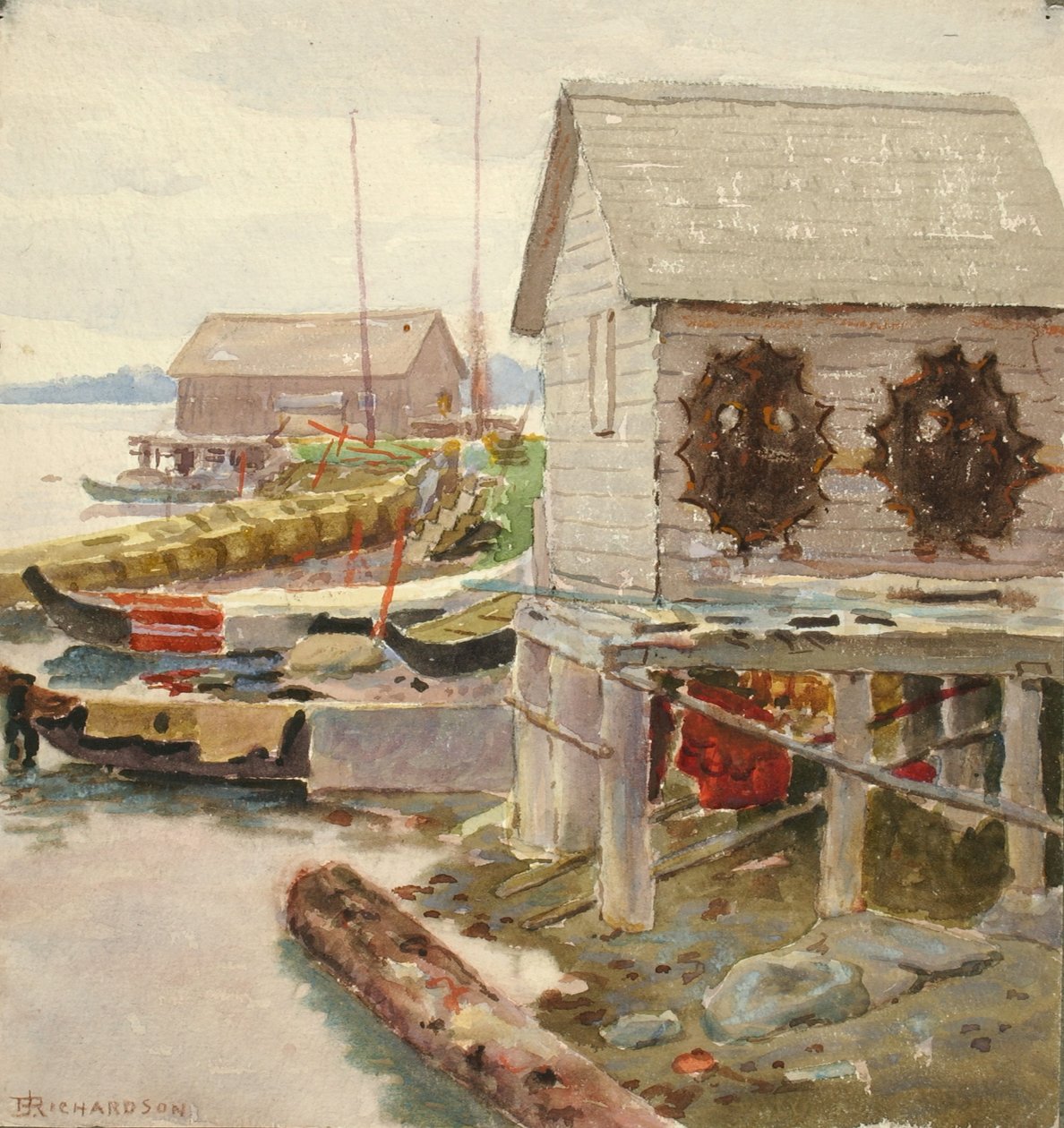 Séchage des peaux, Sitka - Theodore J. Richardson