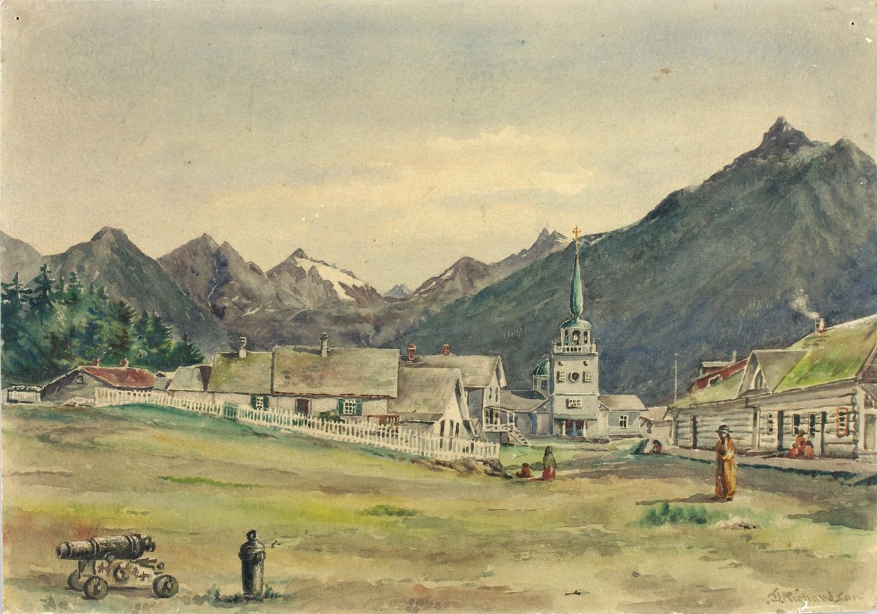 Rue Lincoln, Sitka, 1887 - Theodore J. Richardson