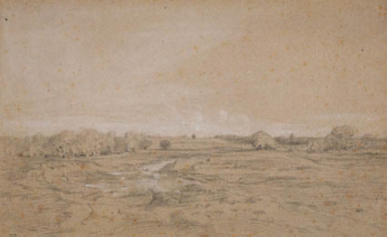 Paysage avec étang (Berri) - Theodore Rousseau