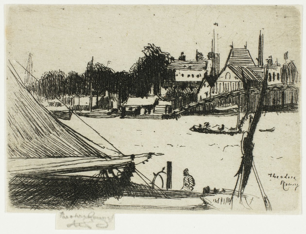 Battersea depuis Chelsea - Theodore Roussel