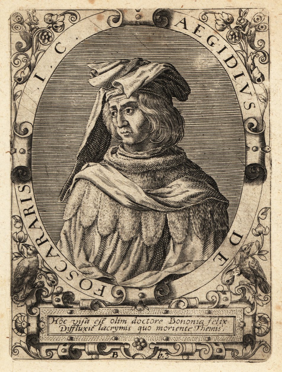Egidio Foscherari, d.1289, juriste italien - Theodore de Bry