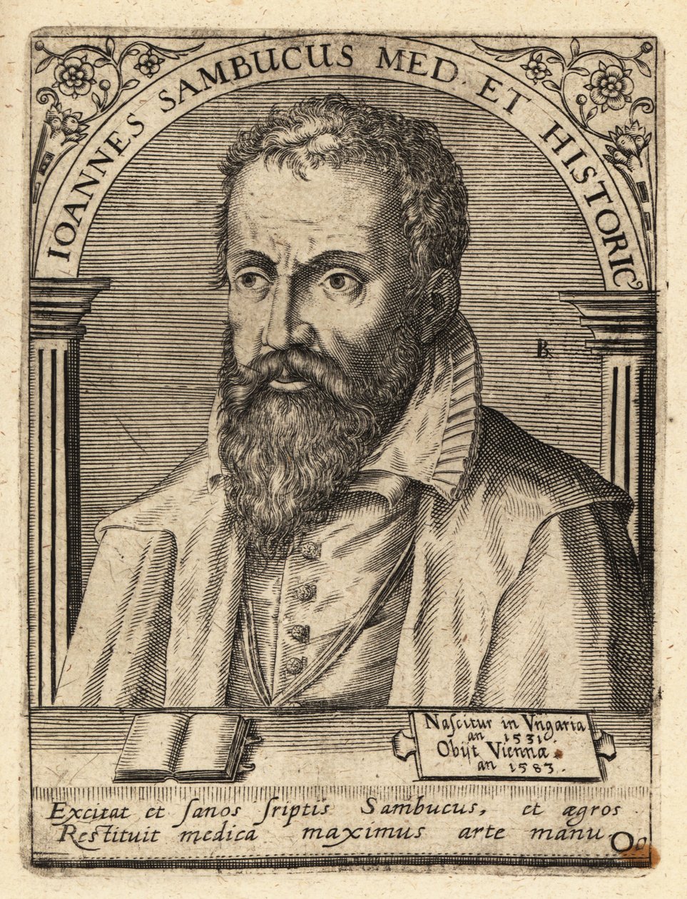 Janos Zsamboky, érudit humaniste hongrois - Theodore de Bry
