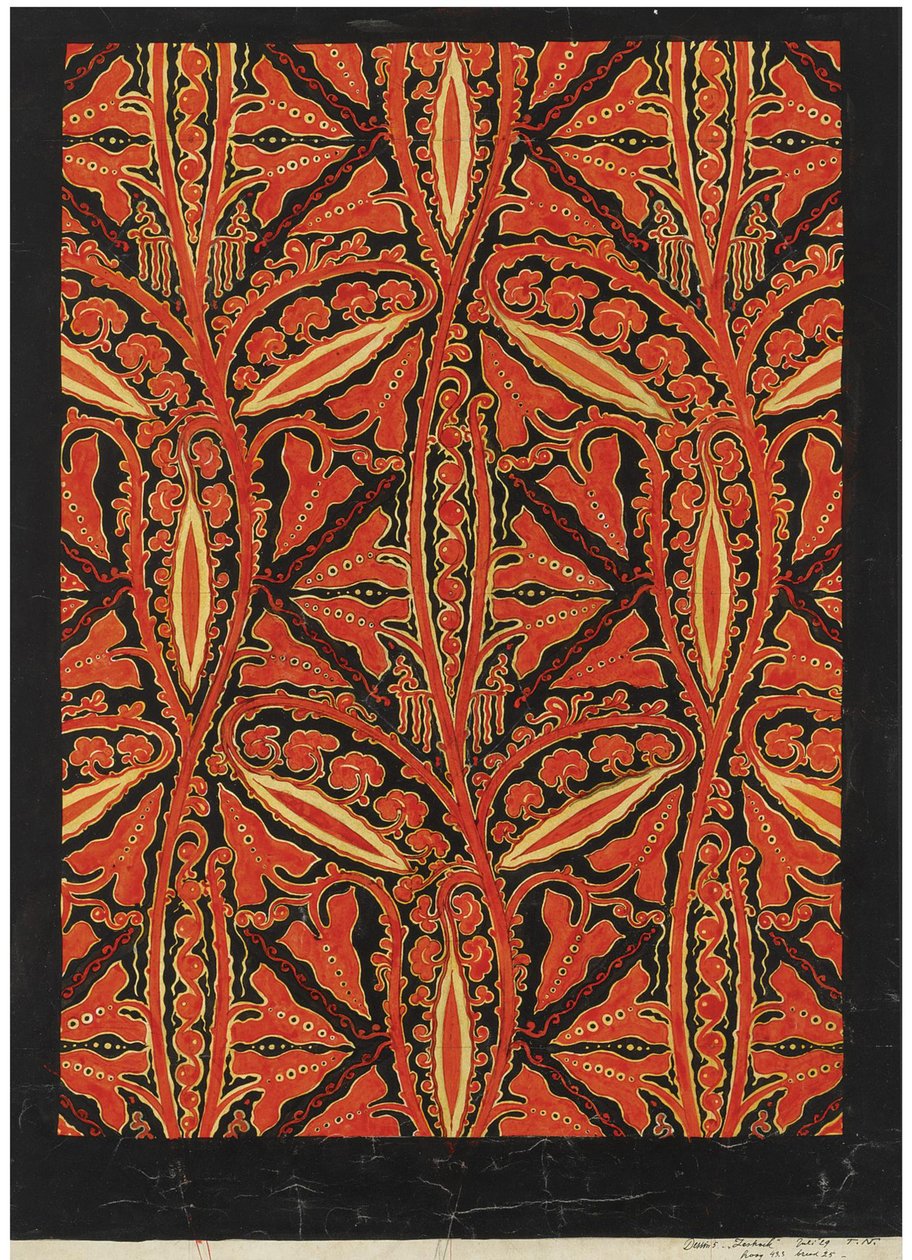 Design de papiers peints - Theodorus (1866 1951) Nieuwenhuis