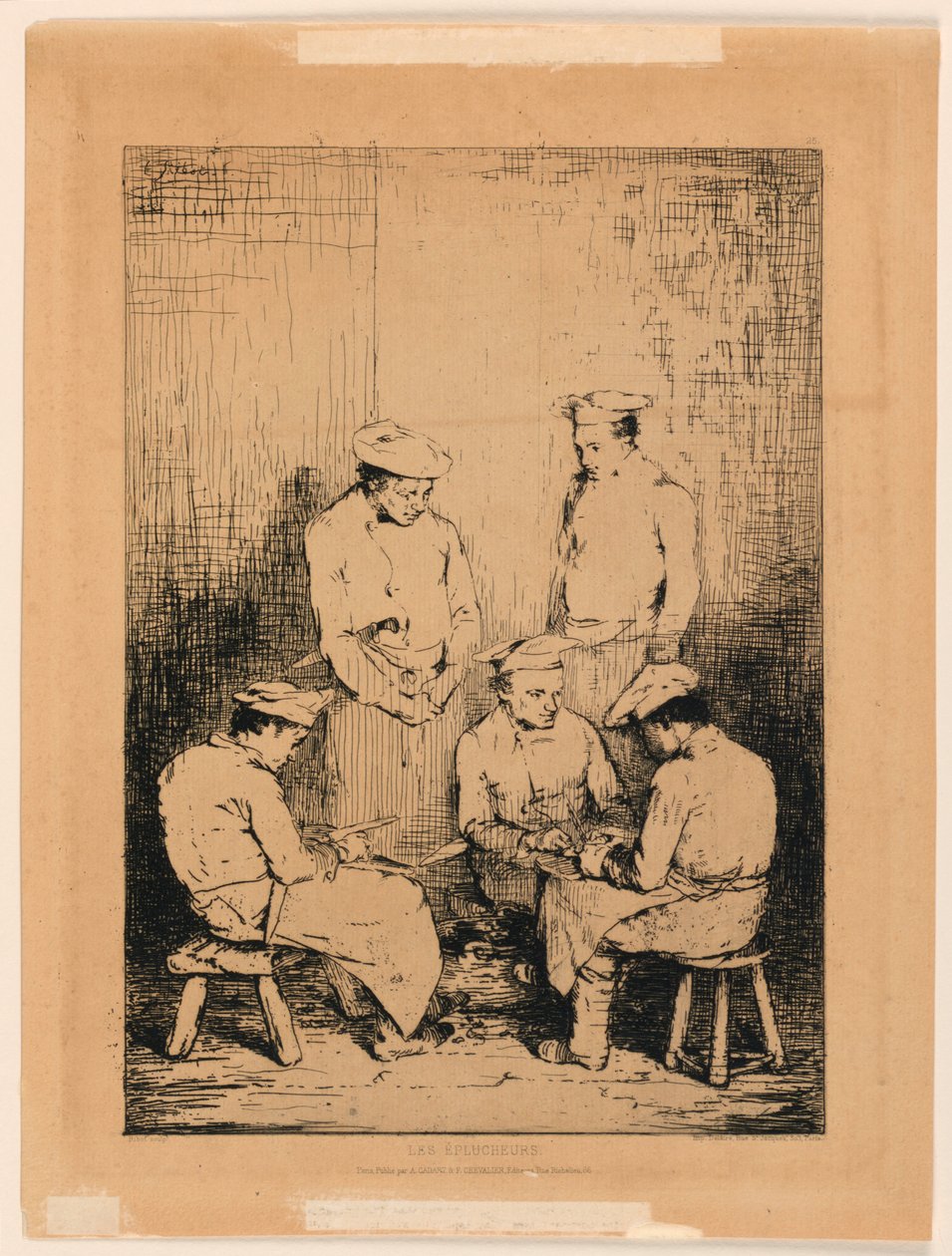 Les Éplucheurs - Theodule Ribot