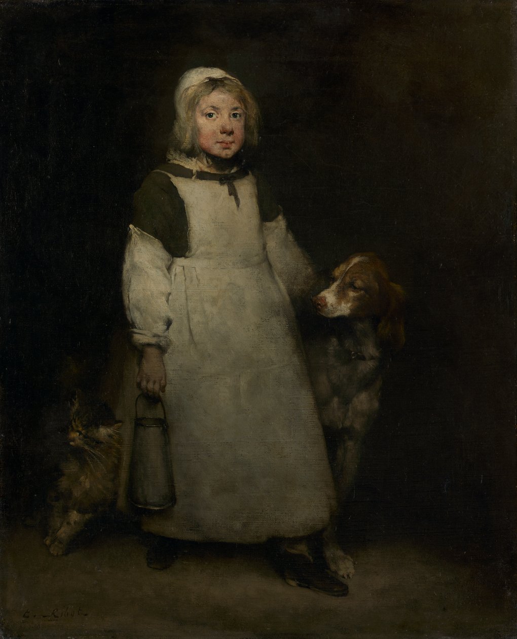 La petite laitière - Theodule Ribot